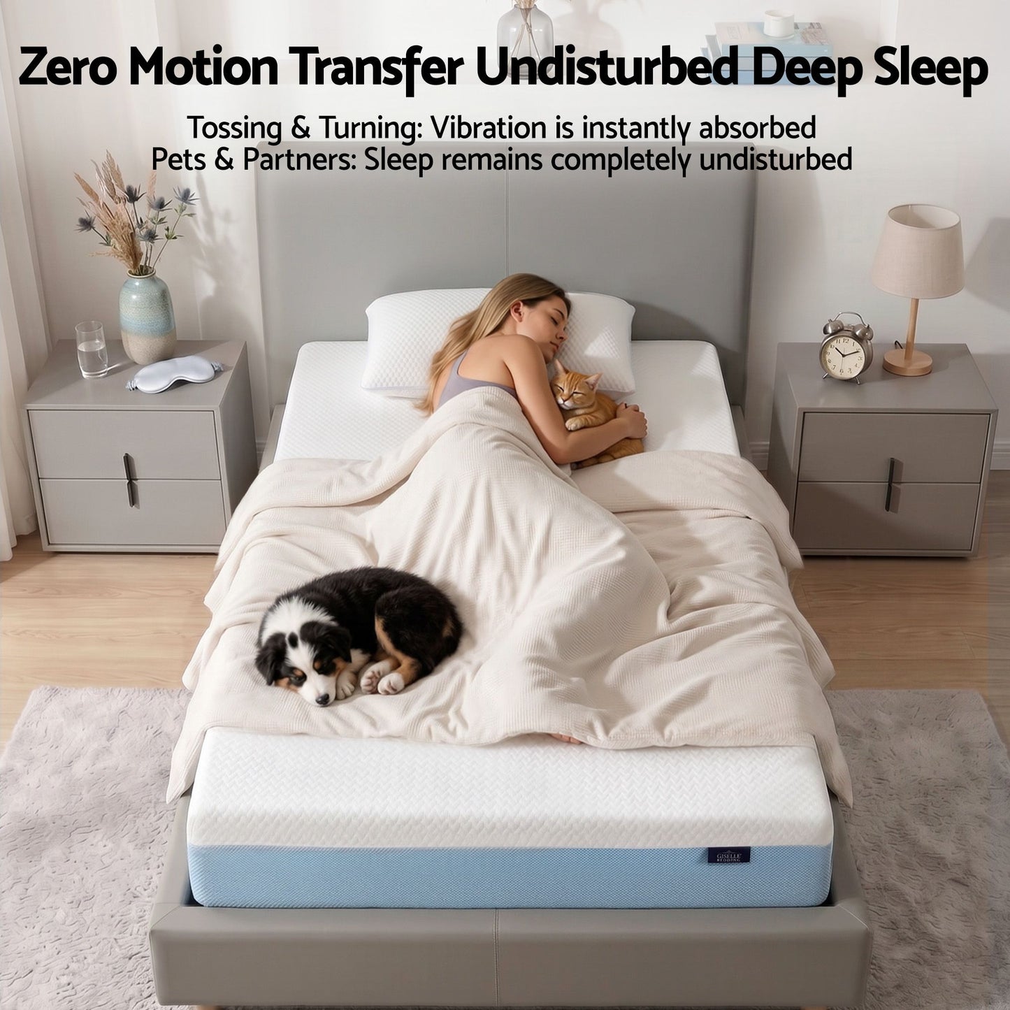 Giselle 22cm Cooling Gel Memory Foam Mattress Single Medium Firm