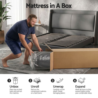 Giselle Double Cooling Memory Foam Mattress Medium Firm with Gel Comfort 30cm