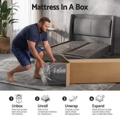 Giselle King Single Cooling Memory Foam Mattress Medium Firm with Gel Comfort 30cm