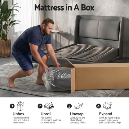 Giselle Single Cooling Memory Foam Mattress Medium Firm with Gel Comfort 30cm