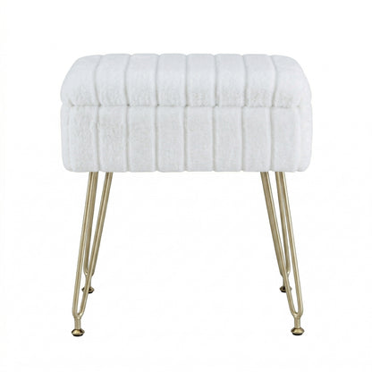 Artiss Storage Ottoman Vanity Foot Stool White