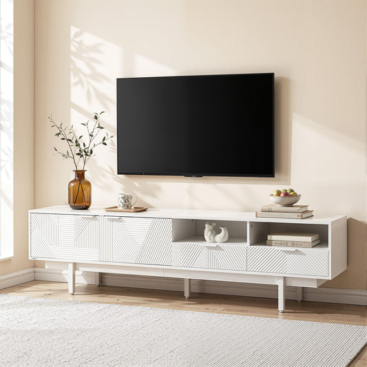 Artiss TV Unit Entertainment Unit Storage Cabinet Drawer 200cm White