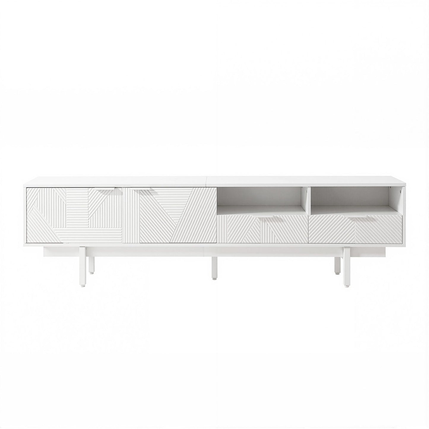 Artiss TV Unit Entertainment Unit Storage Cabinet Drawer 200cm White
