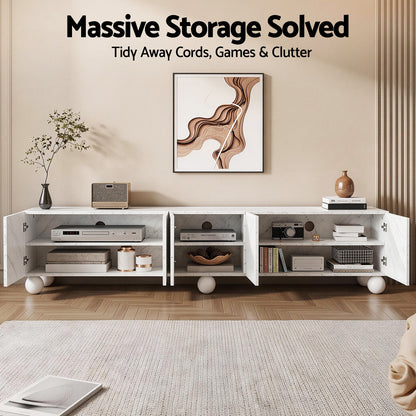 Artiss TV Unit Entertainment Unit Storage Cabinet 200cm White