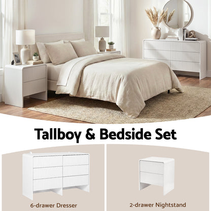 Artiss 6 Chest of Drawers Dresser Cabinet Beige