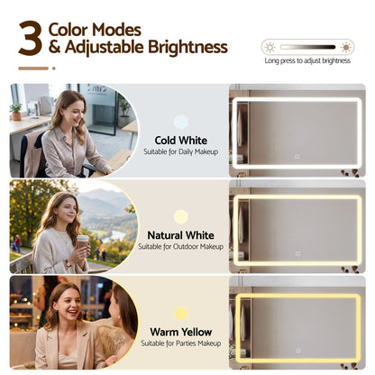 Artiss Dressing Table Makeup Vanity Desk Large LED Mirror 10 Drawers Power Outlet Hair Dryer Holder Hook Wood