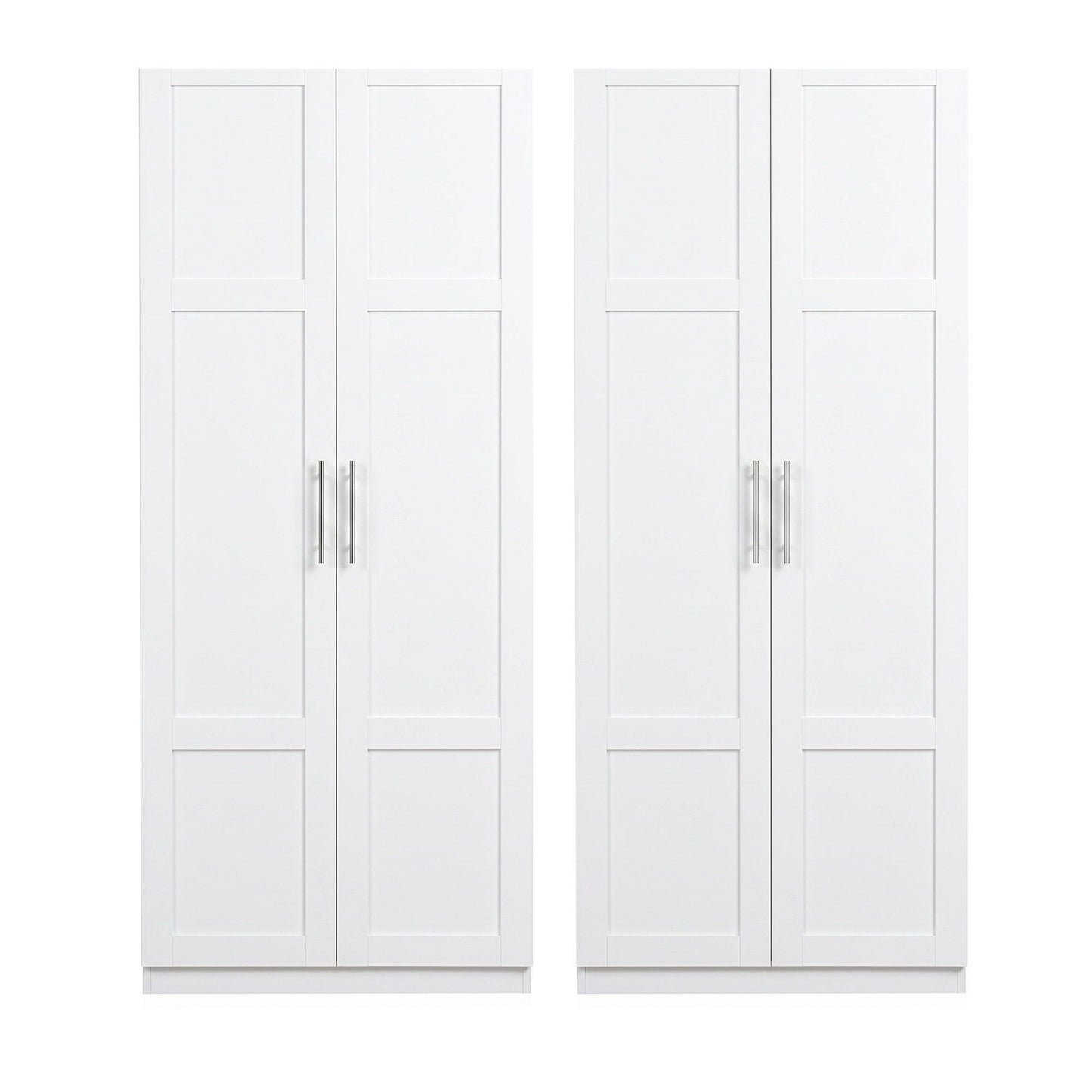 Artiss 2x Buffet Sideboard Cabinet Pantry Hutch Kitchen Storage Organiser White