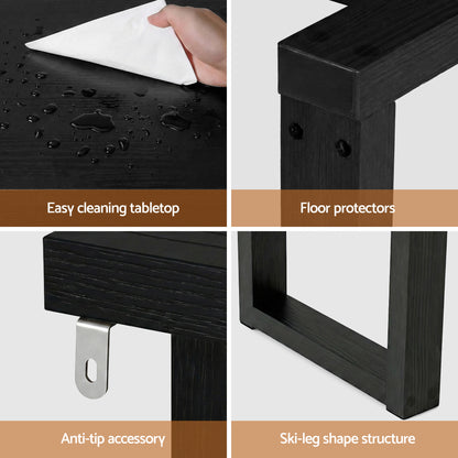 Artiss Console Table 110CM Black