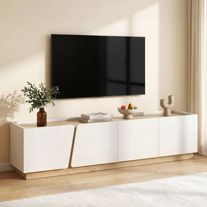 Artiss 180cm TV Unit Storage Cabinet Living Room Grayish white & Walnut