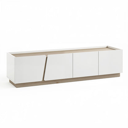 Artiss 180cm TV Unit Storage Cabinet Living Room Grayish white & Walnut