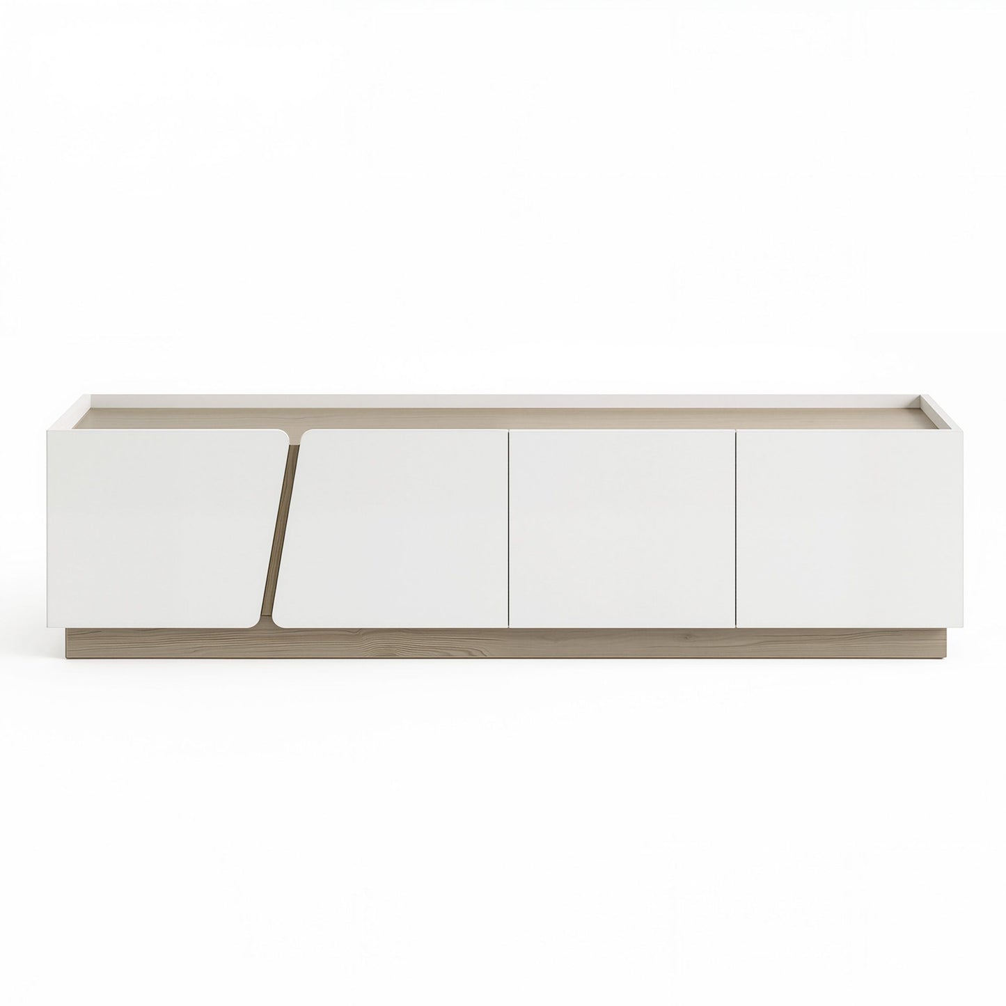 Artiss 180cm TV Unit Storage Cabinet Living Room Grayish white & Walnut