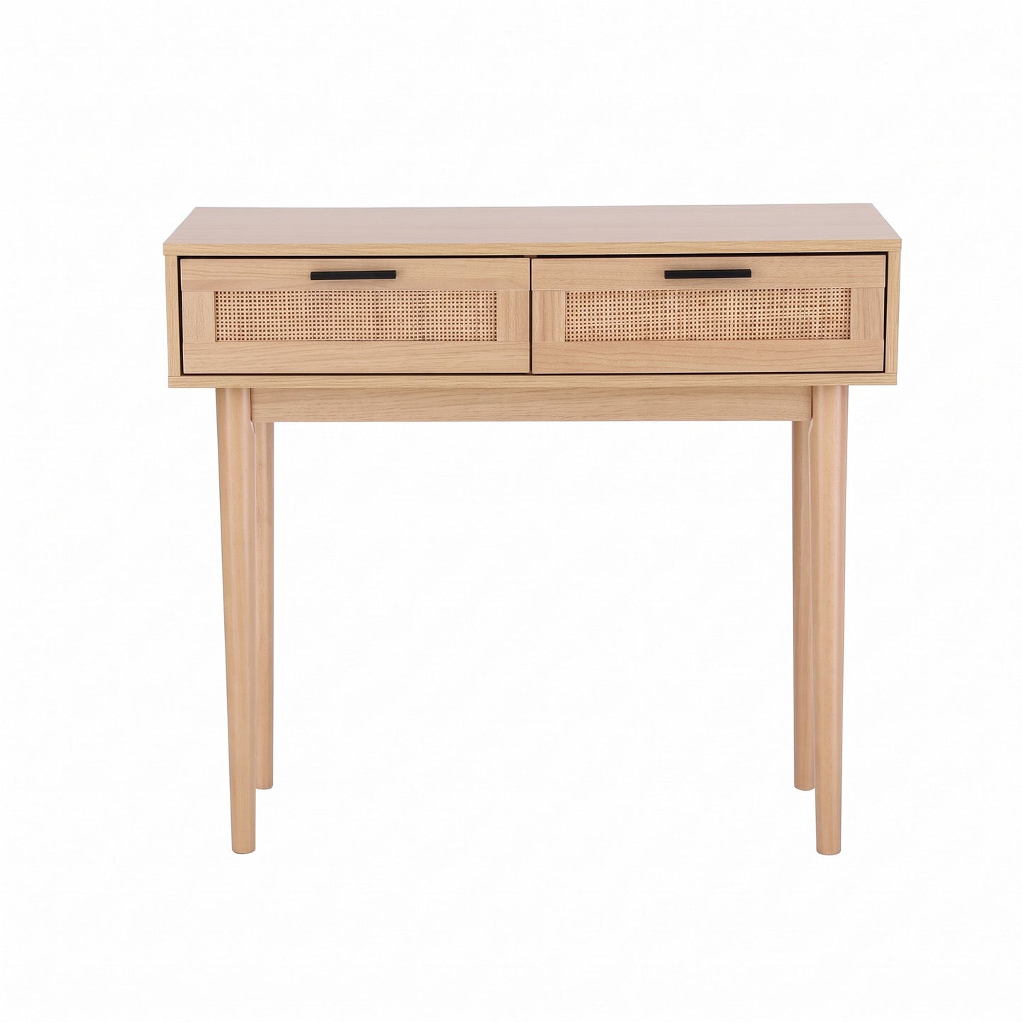 Artiss Console Table 2 Rattan Drawers