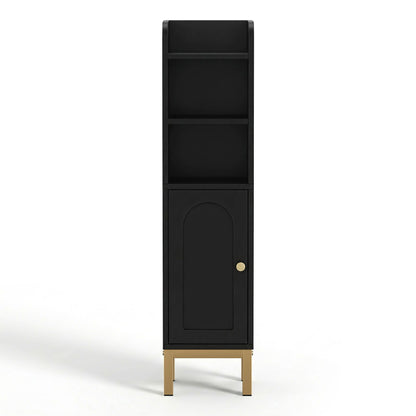 Artiss 2X Bathroom Storage Cabinet Floor Organizer Toilet Corner Adjustable Black
