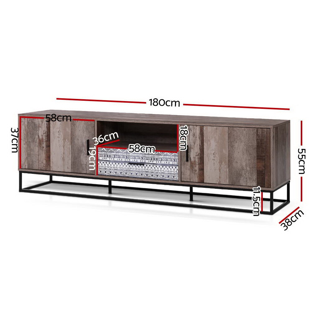 Artiss TV Cabinet Entertainment Unit 180cm Industrial - Dhanus Decor