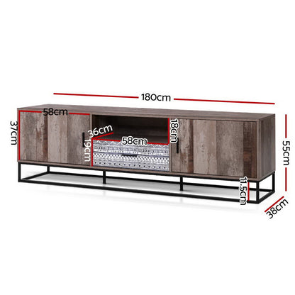 Artiss TV Cabinet Entertainment Unit 180cm Industrial - Dhanus Decor