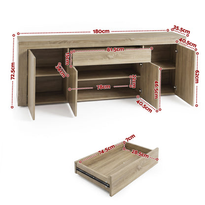 Artiss Buffet Sideboard - DANA Oak
