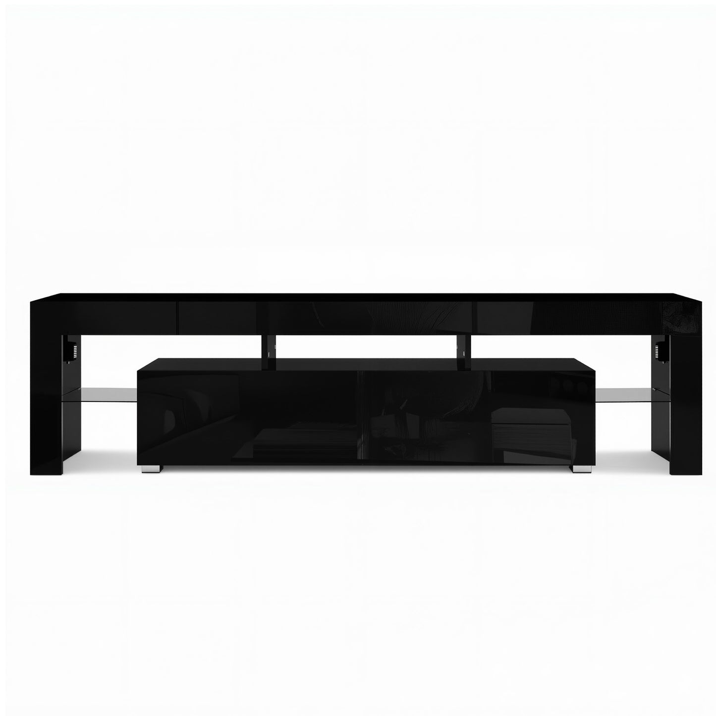 Artiss Entertainment Unit TV Cabinet LED 189cm Black Elo