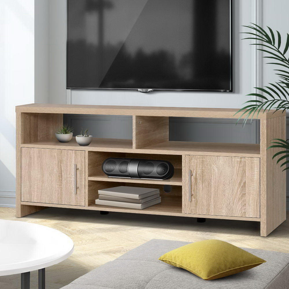 Artiss TV Cabinet Entertainment Unit 140cm Oak Ken - Dhanus Decor