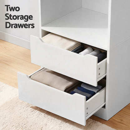 Artiss Wardrobe Clothes Closet Storage Organizer White