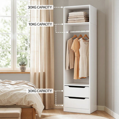 Artiss Wardrobe Clothes Closet Storage Organizer White