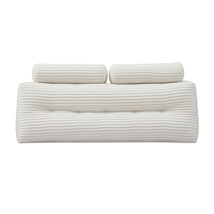 Giselle wedge pillow headboard with non-flattening shredded foam core, perfect for dorm reading or sofa lap desk, 330g corduroy cover, side pockets, Queen
