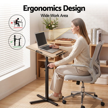 Artiss Floor Podium Stand 78-127CM Height Adjustable Portable Laptop Desk