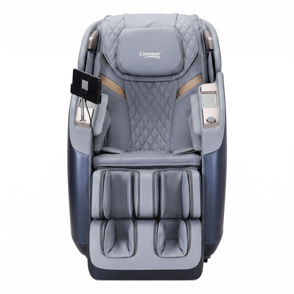 Livemor 4D Massage Chair Double Core SL Track Recliner Full Body Zero Gravity Heat Body Scan Melisa