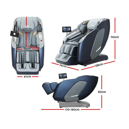 Livemor 4D Massage Chair Electric Recliner Double Core Mechanism Massager Melisa