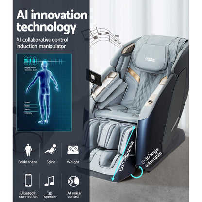 Livemor 4D Massage Chair Electric Recliner Double Core Mechanism Massager Melisa