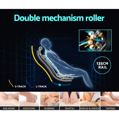 Livemor 4D Massage Chair Electric Recliner Double Core Mechanism Massager Melisa