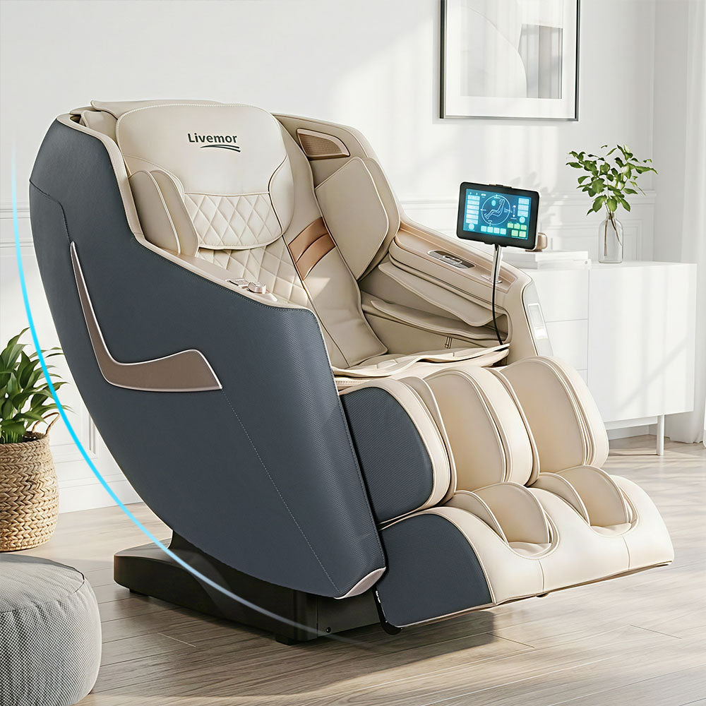 Livemor Massage Chair Electric Recliner Home Massager 3D Opal