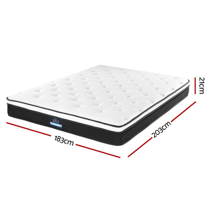 Giselle Bedding 21cm Mattress Euro Top King