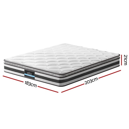 Giselle Bedding 21cm Mattress Pillow Top King