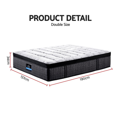 Giselle Bedding 34cm Mattress 9 Zone Latex Foam Double