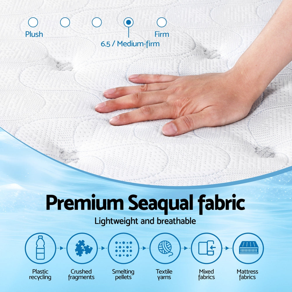 Giselle Bedding 30cm Mattress Gel Foam Pocket Spring King