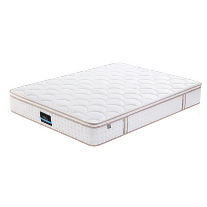 Giselle 30cm Double Spring Mattress Tencel Cover 5-Zone Firm Back Support