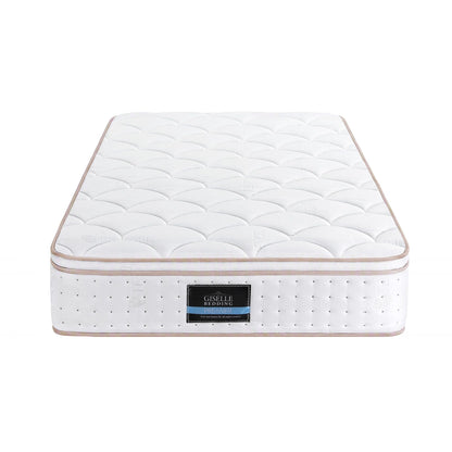 Giselle 30cm King Single Spring Mattress Tencel Cover 5-Zone Firm Back Support