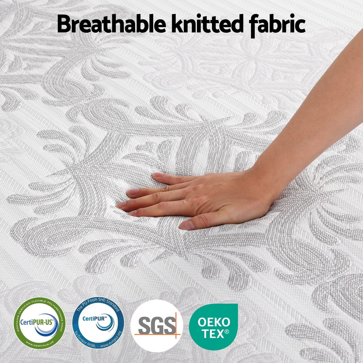 Giselle Bedding Double Mattress 37cm 4-in-1 Adjustable Firmness Cooling Gel Memory Foam Dual-Zone Flippable for Couples