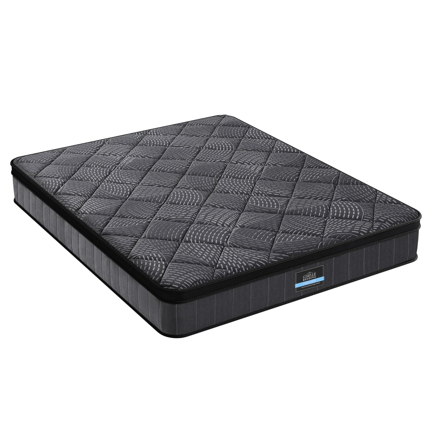 Giselle Bedding Queen Mattress 25cm Pocket Spring Latex Euro Top Medium Firm Bed