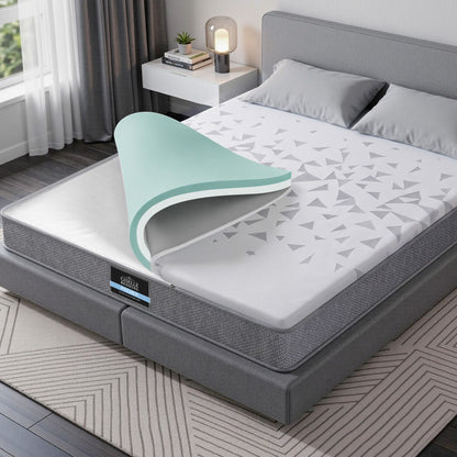 Giselle Bedding Double Mattress 23cm Pocket Spring Mattress with Adjustable Firmness Reversible Foam Layer for Medium Firm & Firm Support Motion Isolation Bedroom Bed