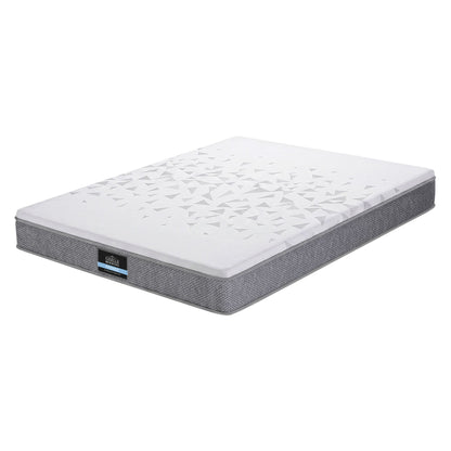 Giselle Bedding King Mattress 23cm Pocket Spring Mattress with Adjustable Firmness Reversible Foam Layer for Medium Firm & Firm Support Motion Isolation Bedroom Bed