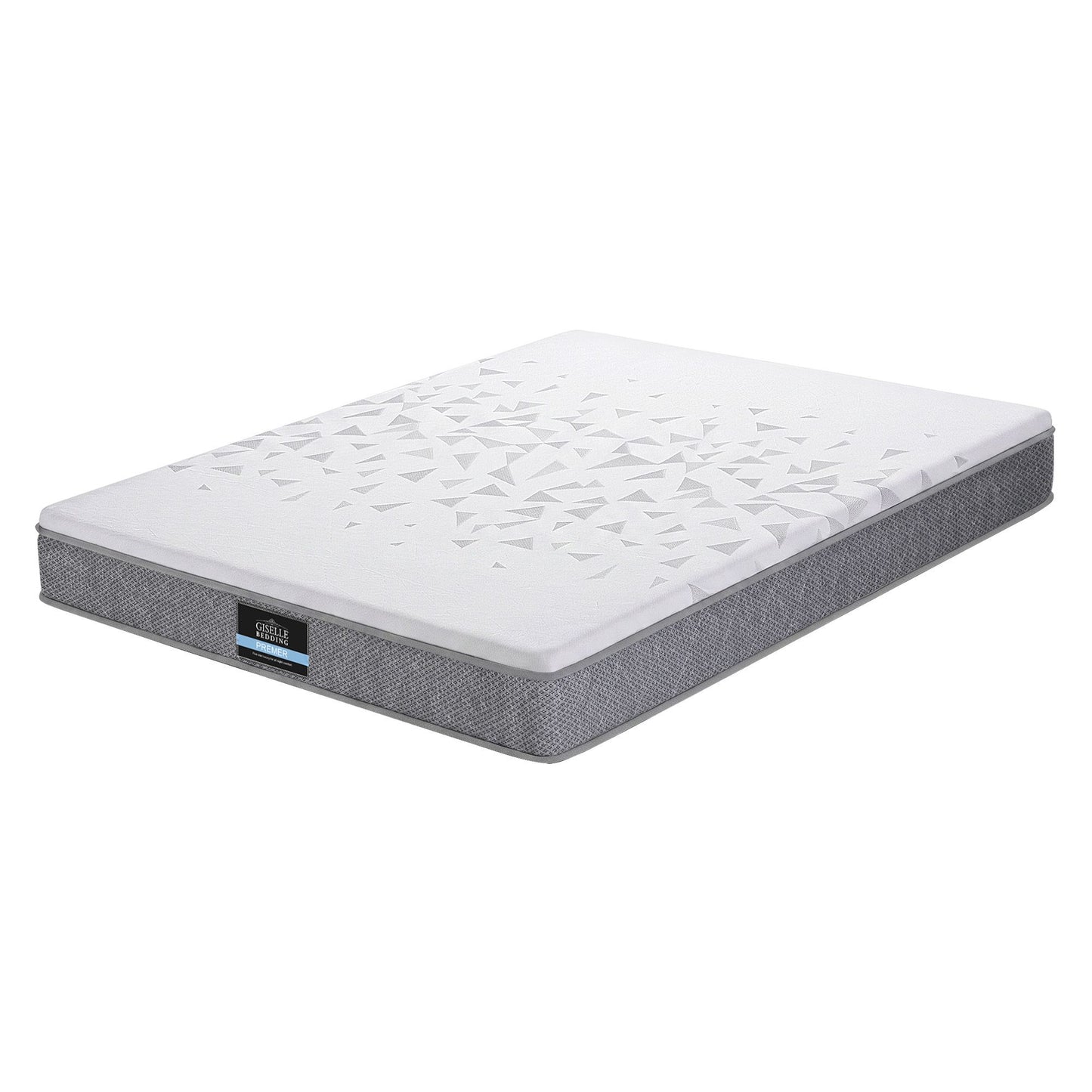 Giselle Bedding Queen Mattress 23cm Pocket Spring Mattress with Adjustable Firmness Reversible Foam Layer for Medium Firm & Firm Support Motion Isolation Bedroom Bed