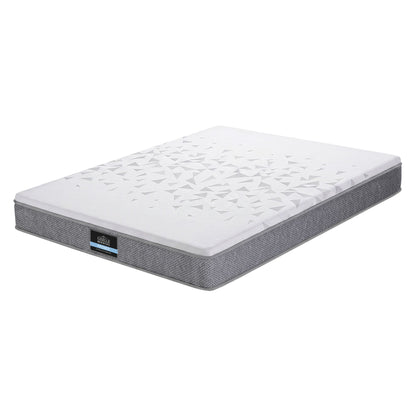 Giselle Bedding Queen Mattress 23cm Pocket Spring Mattress with Adjustable Firmness Reversible Foam Layer for Medium Firm & Firm Support Motion Isolation Bedroom Bed