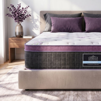 Giselle King Euro Top Mattress Firm Pocket Spring Edge Support