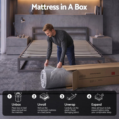 Giselle 30cm Double Mattress with Edge Support and 5-Zone Comfort