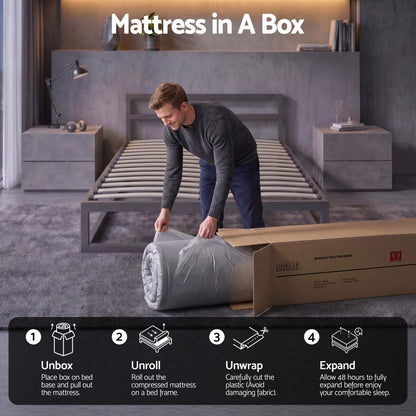 Giselle 30cm King Single Mattress with Edge Support and 5-Zone Comfort