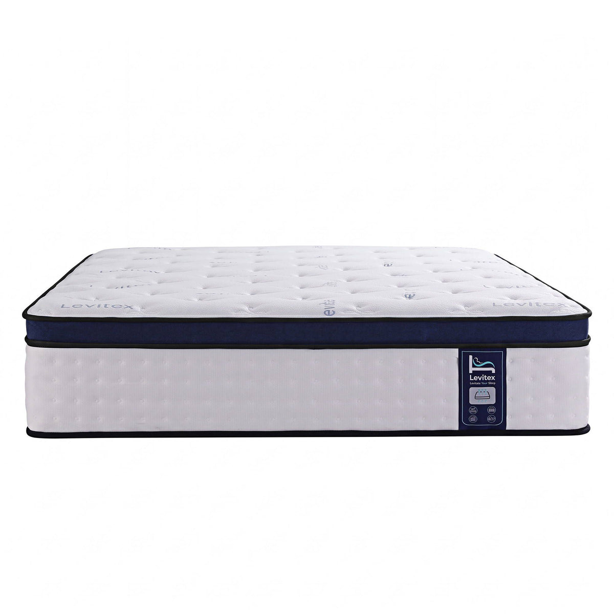 Levitex 35CM King Mattresses Gel Memory Foam and 7-Zone Ergonomic Pocket Spring, Anti-Roll Dual-Row Edge, Undisturbed Deep Sleep For Restless Couples, Triple Cooling System