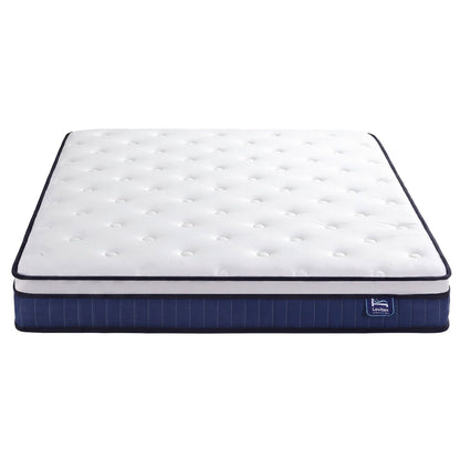 Levitex Double Mattress 23CM With Pocket Spring & Cooling Gel Foam, Medium-Firm Full-Body Support, Mattresses In A Box