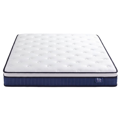 Levitex King Mattress 23CM With Pocket Spring & Cooling Gel Foam, Medium-Firm Full-Body Support, Mattresses In A Box