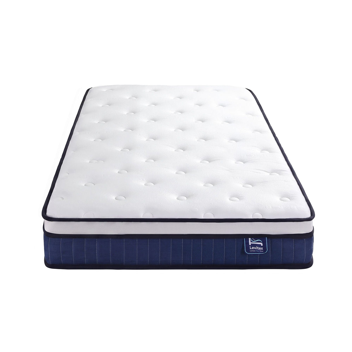 Levitex Single Mattress 23CM With Pocket Spring & Cooling Gel Foam, Medium-Firm Full-Body Support, Mattresses In A Box